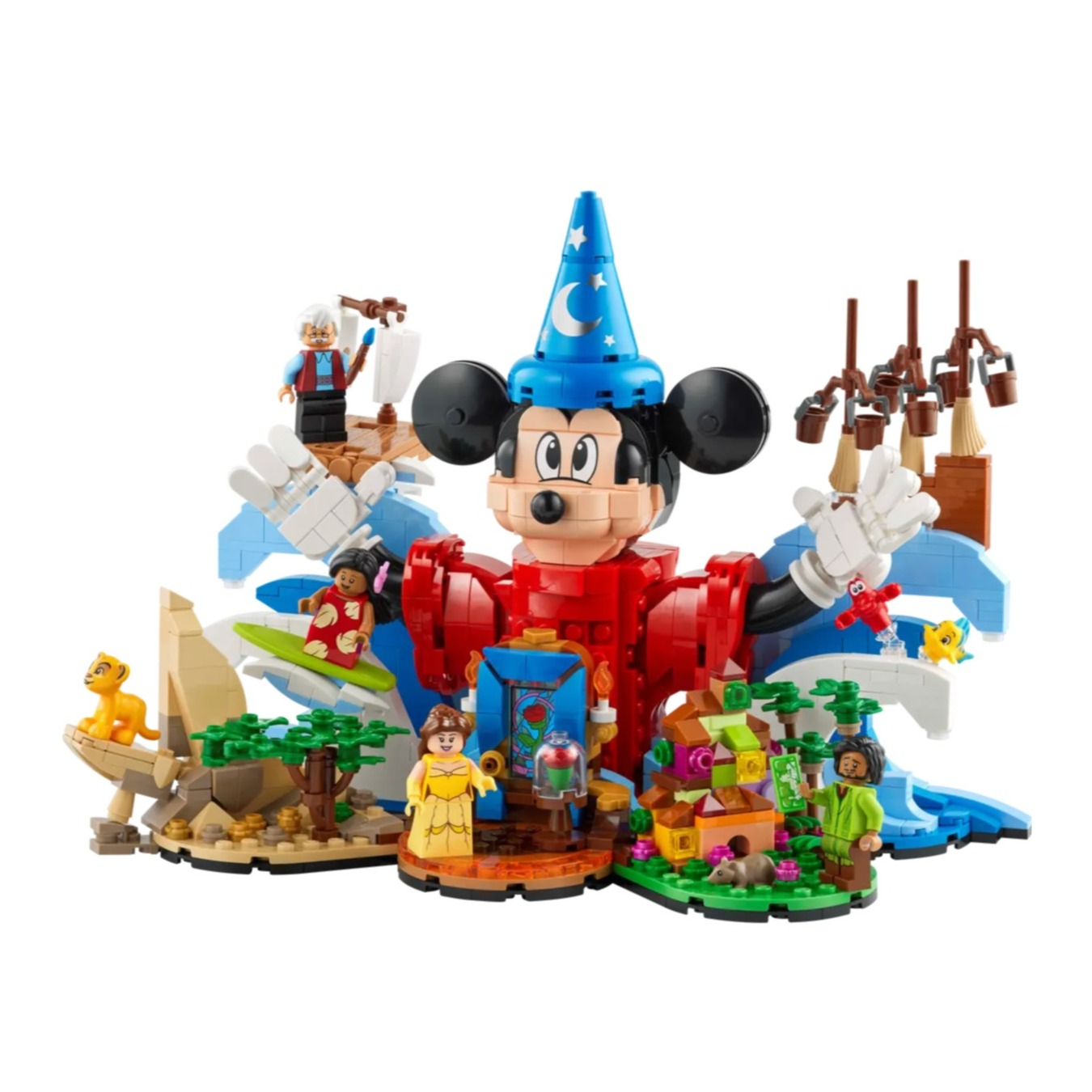 (1103-tlg. Set) Ideas Klemmbausteine Spielzeug Bausatz (21352) Lizenziert - Disney Magie