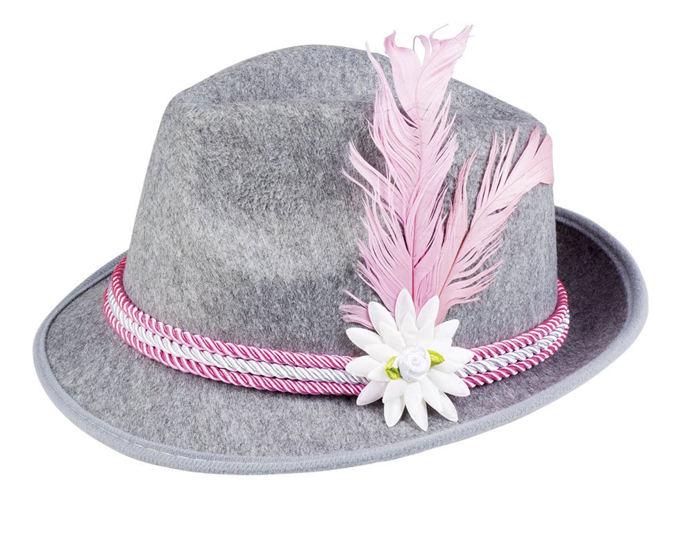 Oktoberfest Tiroler Hoed Roze