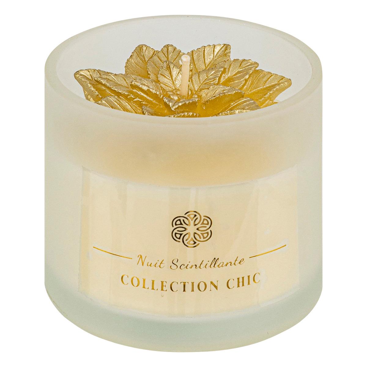 BOUGIE VERRE POINSETTIA 120G
