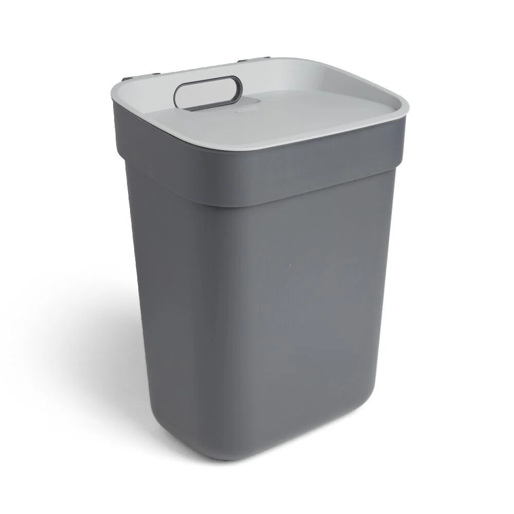 Poubelle de tri grise 10L