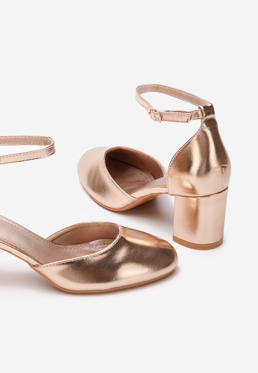 Chaussures à talon épais champagne Fadivia V2