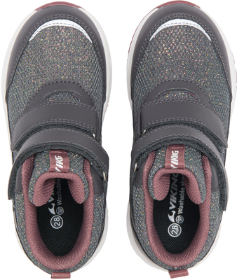 Viking Bouncy Glitter Mid 2V GTX Sneakers, Charcoal