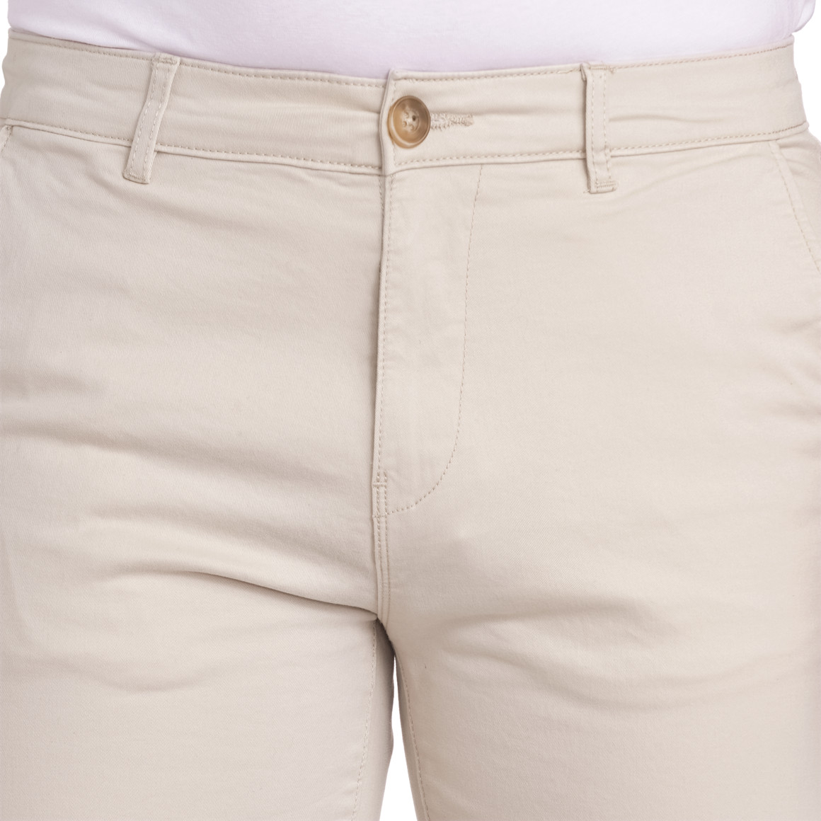 VanVaan Herren Chinohose in Unifarben hellbeige