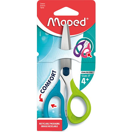Maped Sensoft 13 cm saks - blå grøn