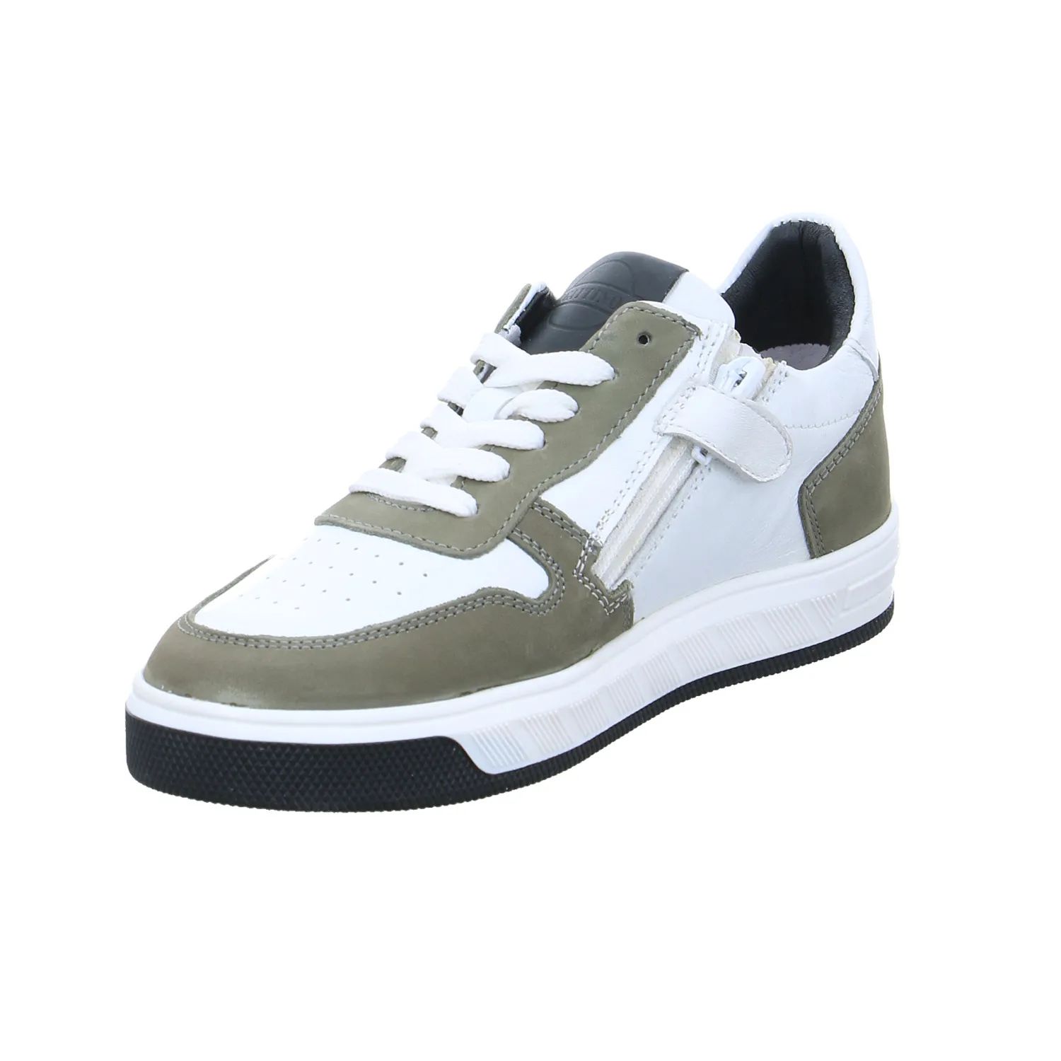 GATTINO Jungen-Halbschuh Binder Olive Leder  Sneaker