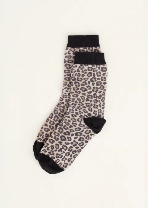 Leopard sokken assorti (ASSOR)