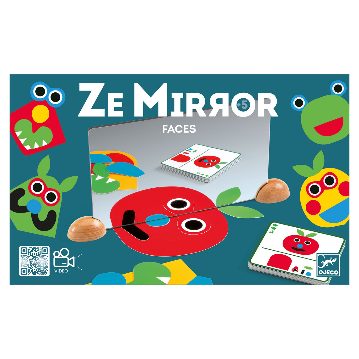Djeco Ze Mirror Spel - Gezichten
