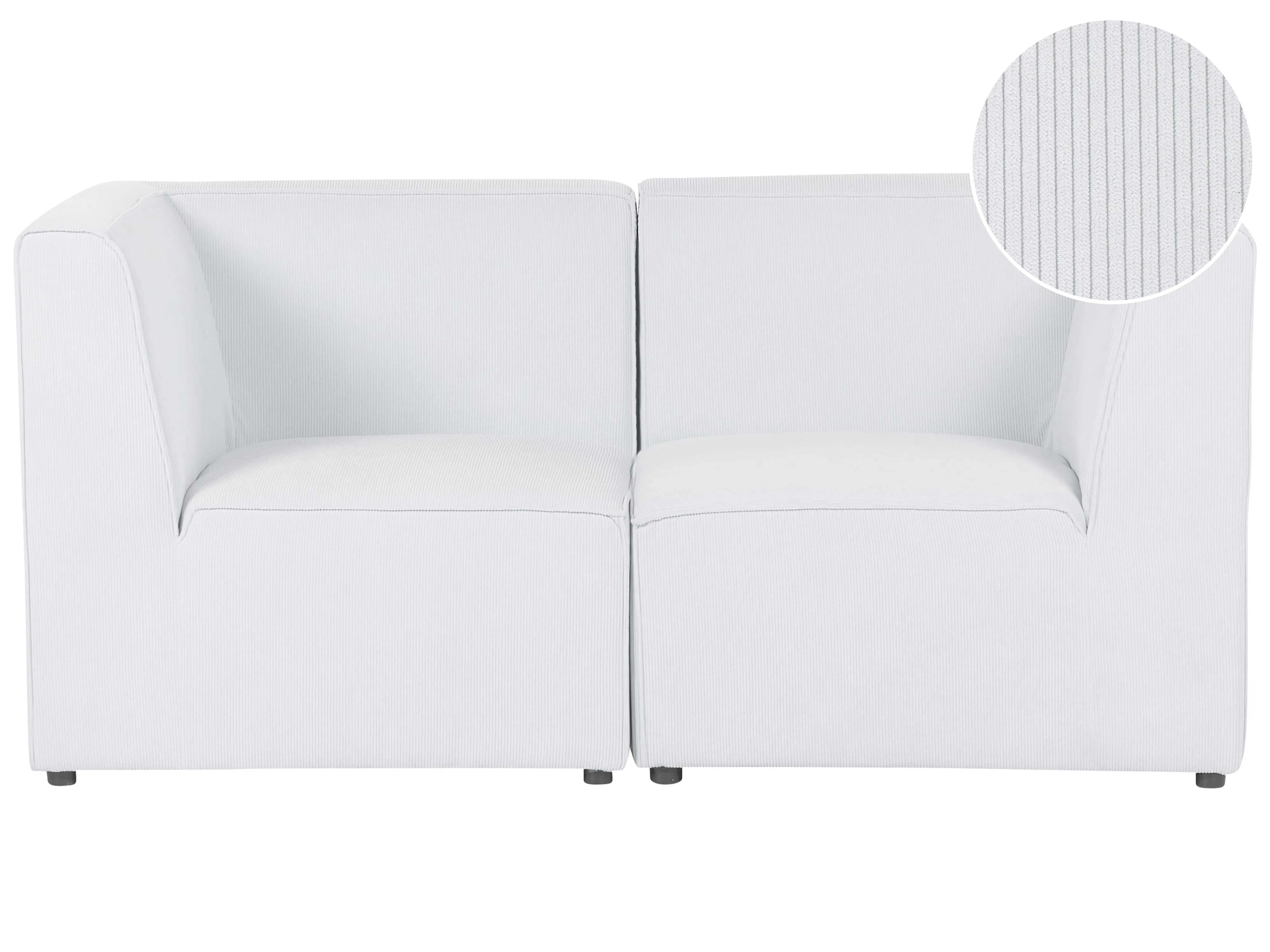 Modulaire bank 2-zits LEMVIG Corduroy Gebroken wit