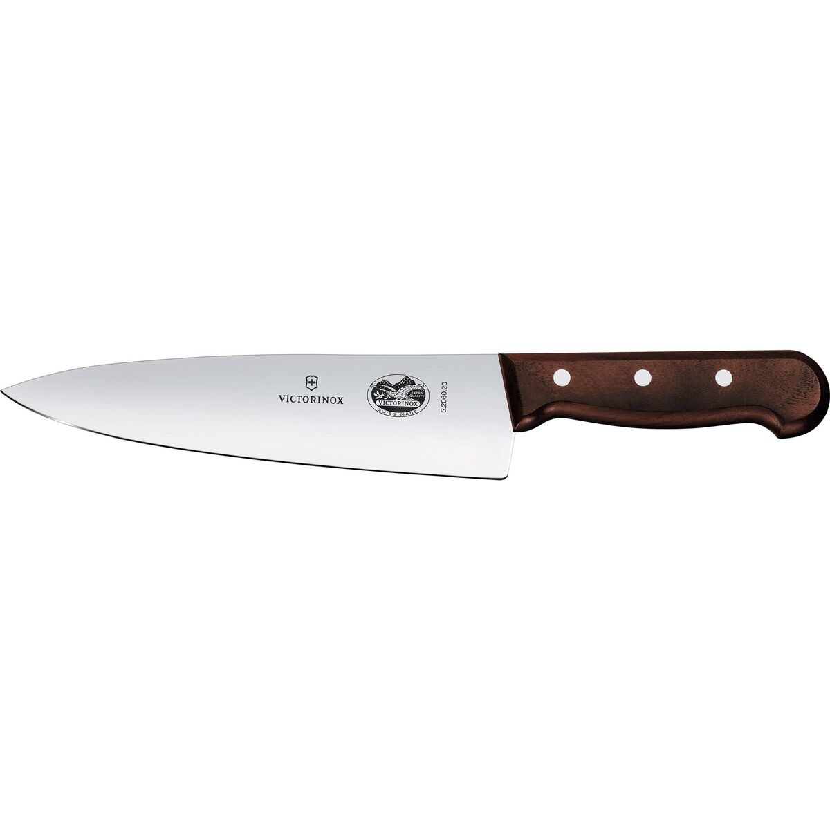Kokkekniv ekstra bred 20 cm, wood