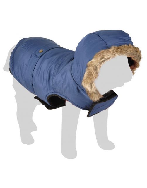 Flamingo Winterjas Sabi Blauw - Hondenkleding