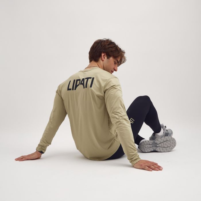 Lipati Herre Trøjer Leeward LS Tee Brun