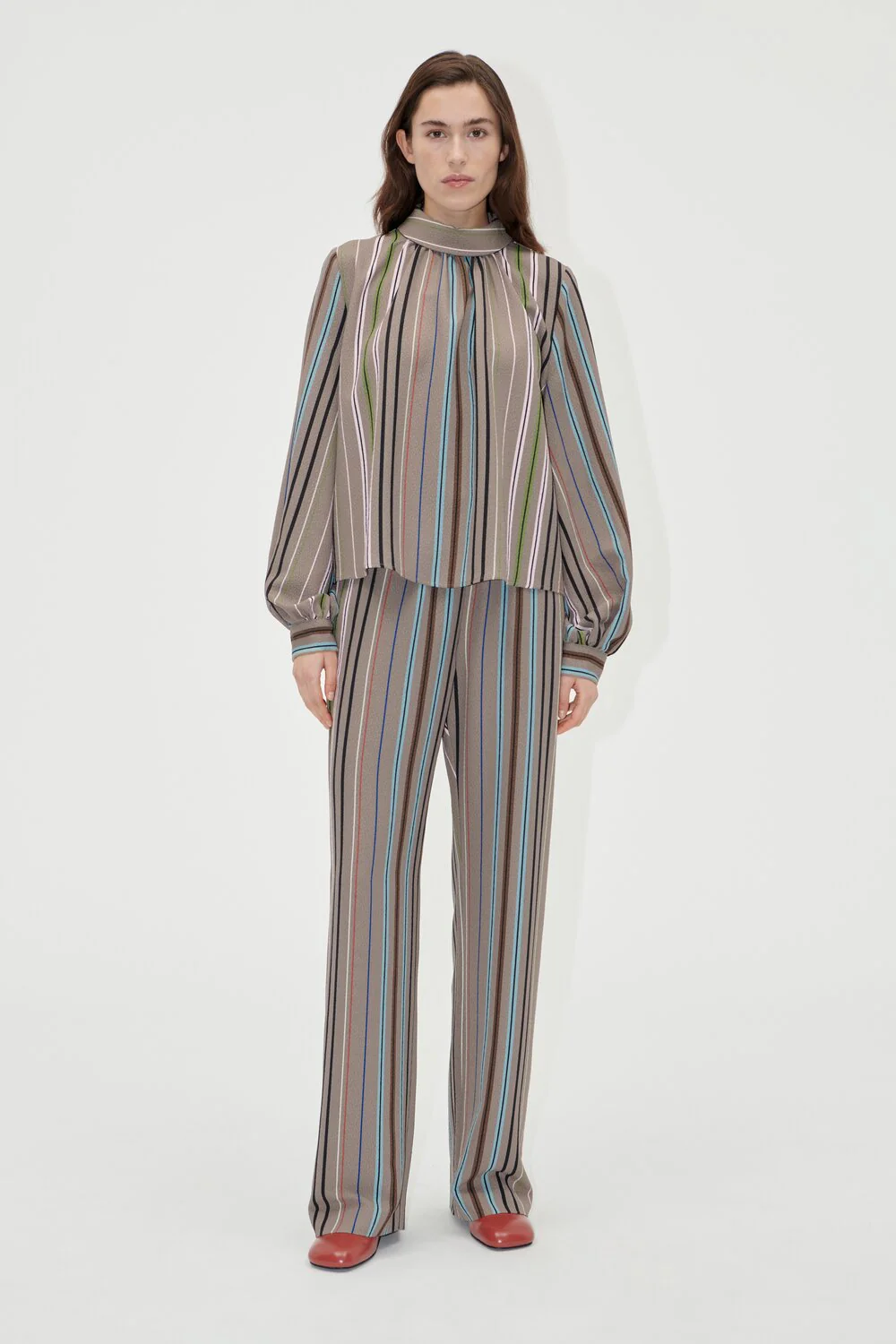 Stine Goya  Elastic lange bukser - Multi Stripe