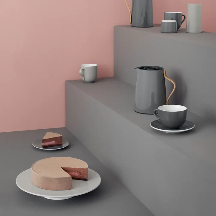 Stelton - Emma Teller Ø 22 cm, grau (2er-Set)