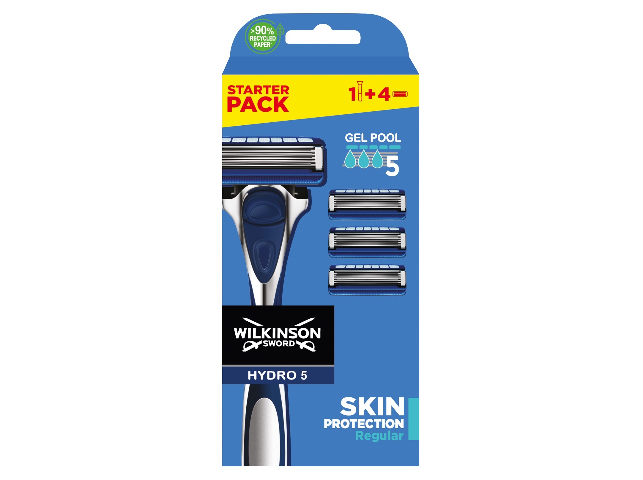 MÁQUINA DE BARBEAR WILKINSON HYDRO5 SKIN PROTECTION  4REC