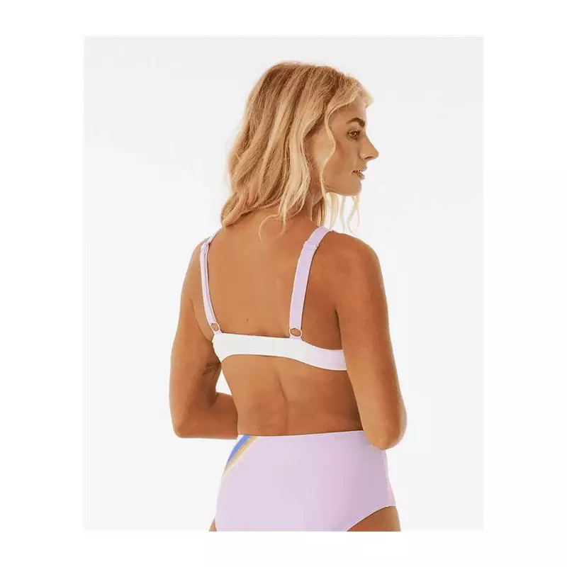 Bikini top RIPCURL Sunrise Stripe Trilette Lilac