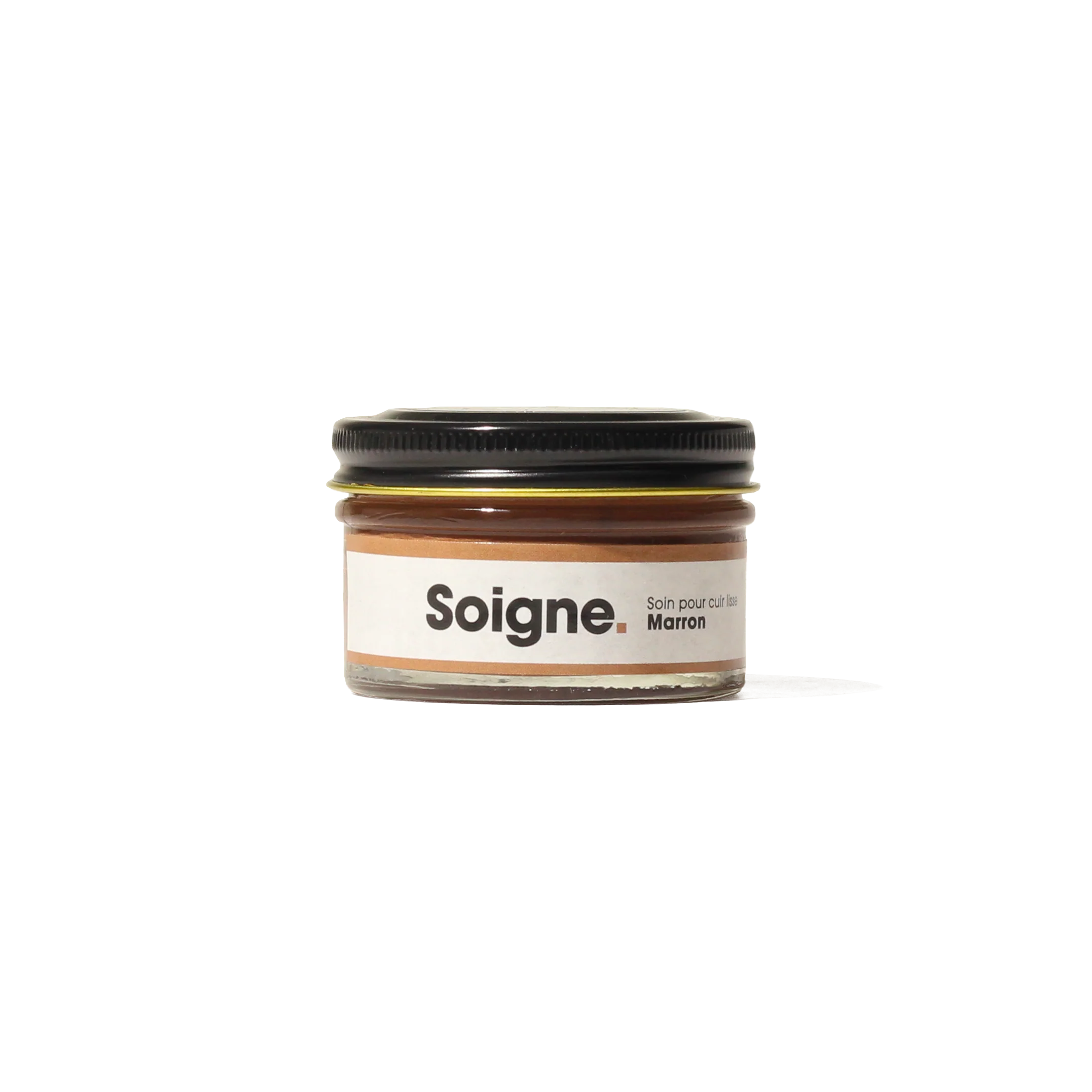 Cirage-Cirage marron pour cuir lisse et grainé