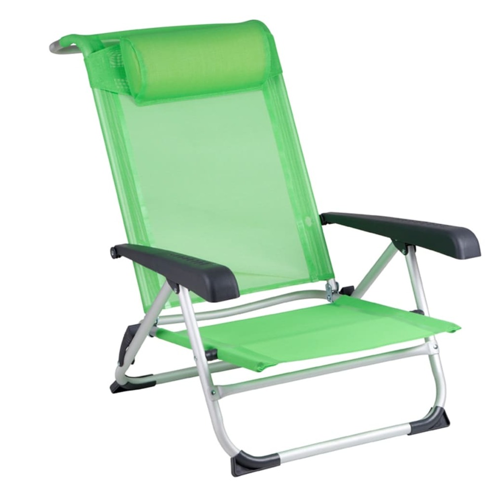 Chaise de plage aluminium vert