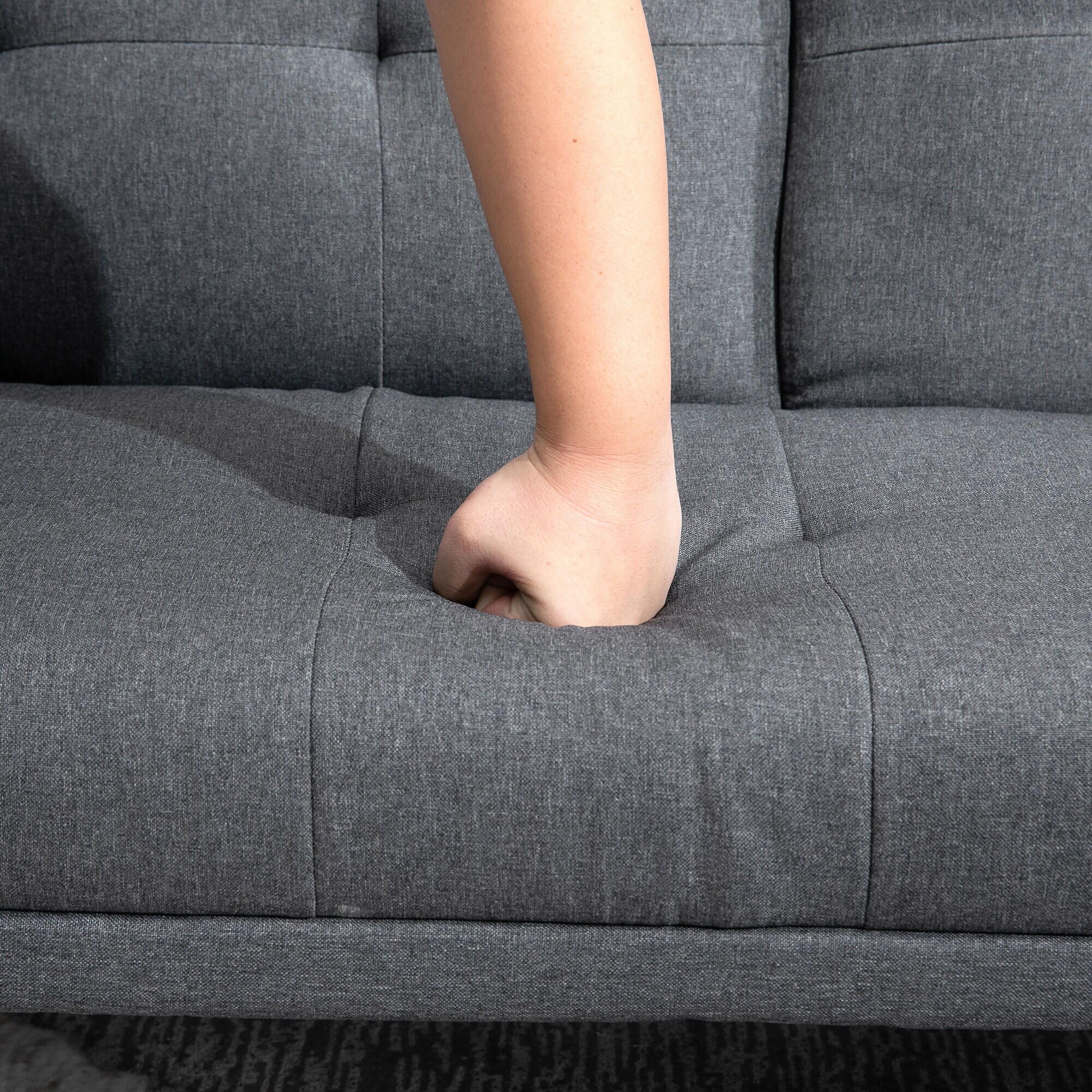 HOMCOM Schlafsofa als 3-Sitzer