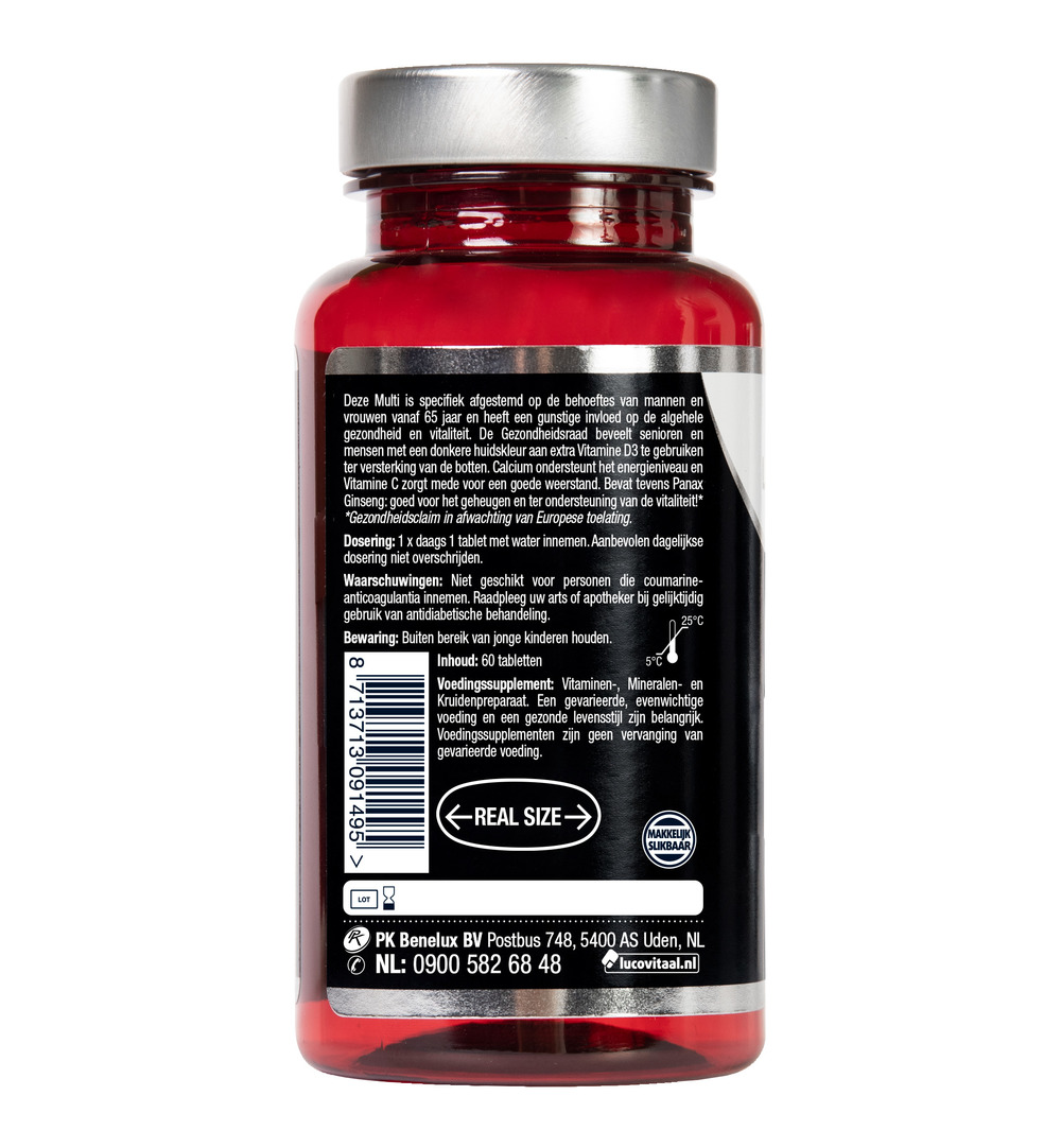 Lucovitaal Multi A-Z 65+ (60 tabletten)