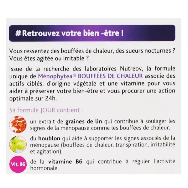 Nutreov Physcience Ménophytéa Ondas de Calor Diurnas e Noturnas 40 cápsulas