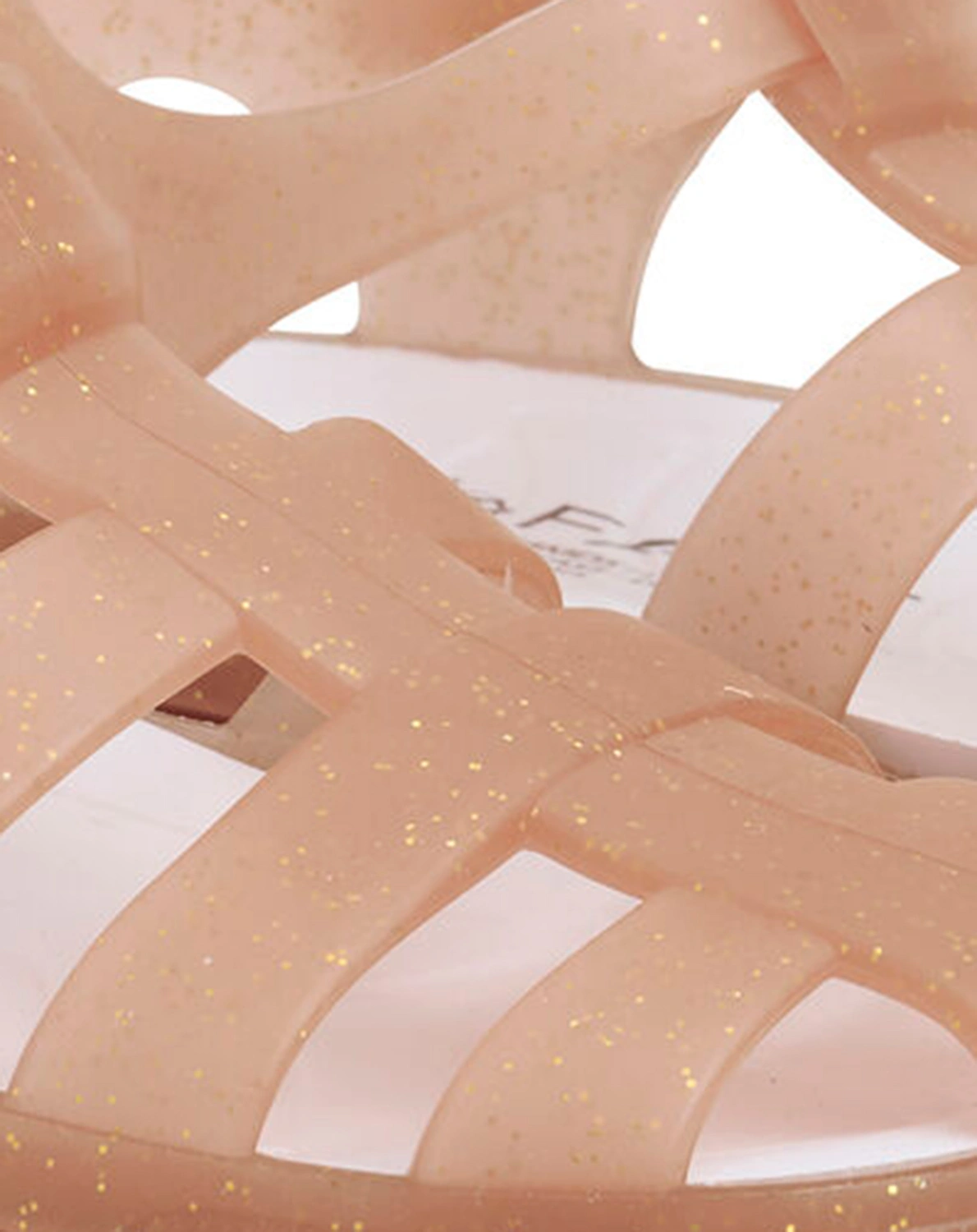 Badesandalen GLITTER in old rose