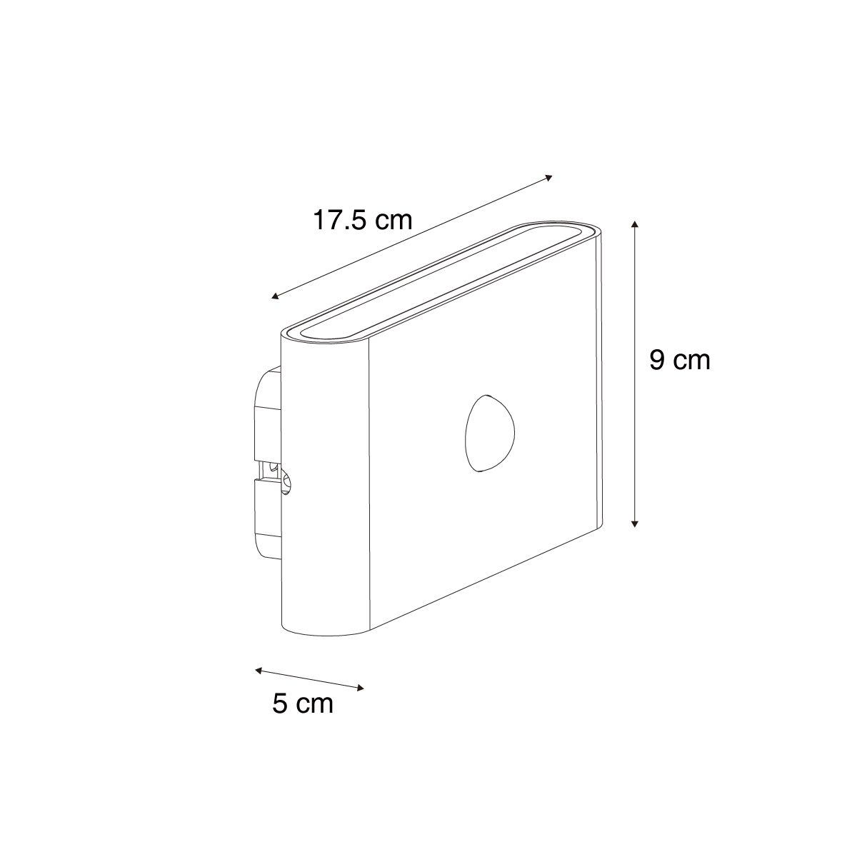 Wandlamp zwart 4-stap sensor magnetisch incl. LED oplaadbaar - Batt