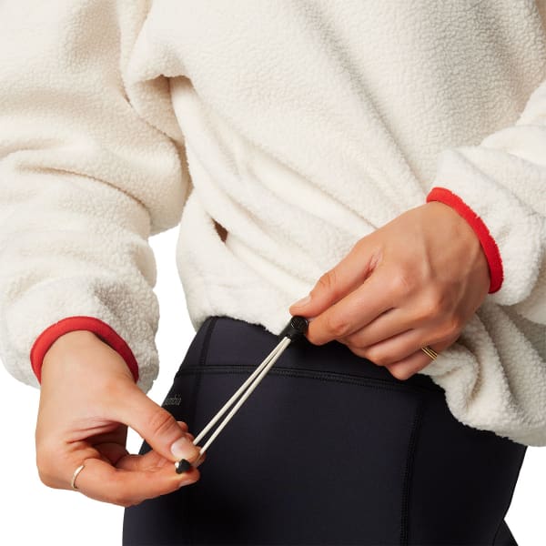 Sweat polaire COLUMBIA HELVETIA II CROPPED HALF SNAP FLEECE W CHALK