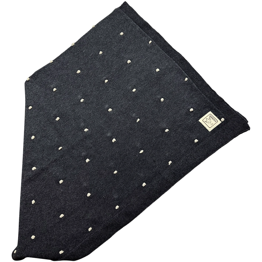 Kaiser Babydecke KNOTS organic cotton dark greyknots natural