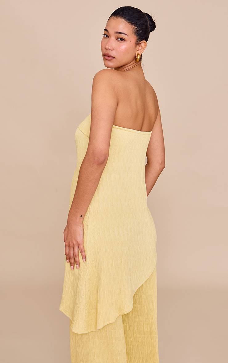 Citron Haut Bandeau À Détail Drapé Asymétrique