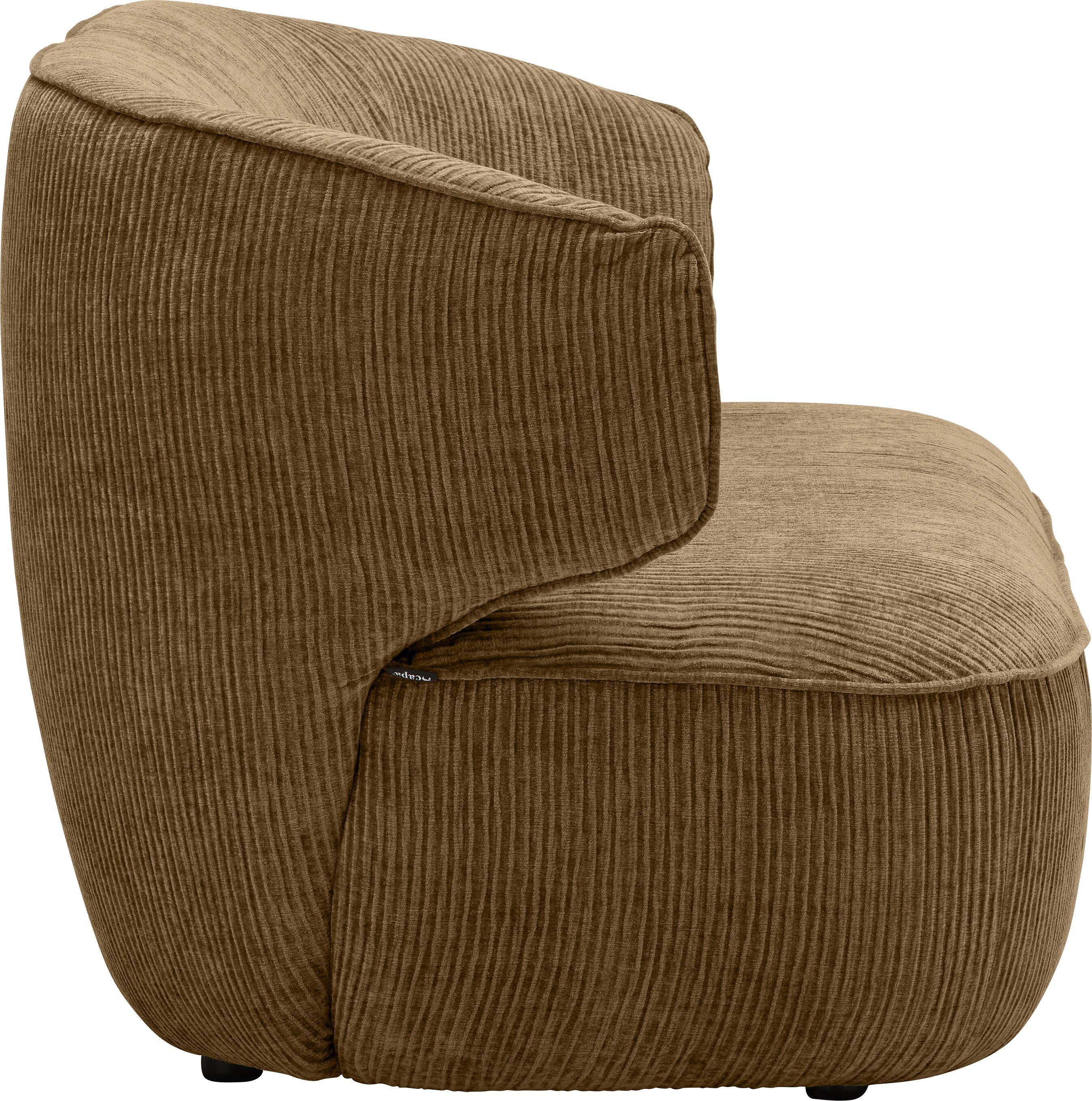 SOPHIE 2er-Sofa - Taupe / B: 182.0 cm x T: 82.0 cm x H: 77.0 cm