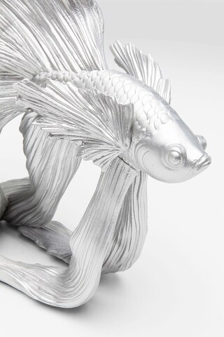 KARE DESIGN Dekofigur BETTA FISH silberfarbig