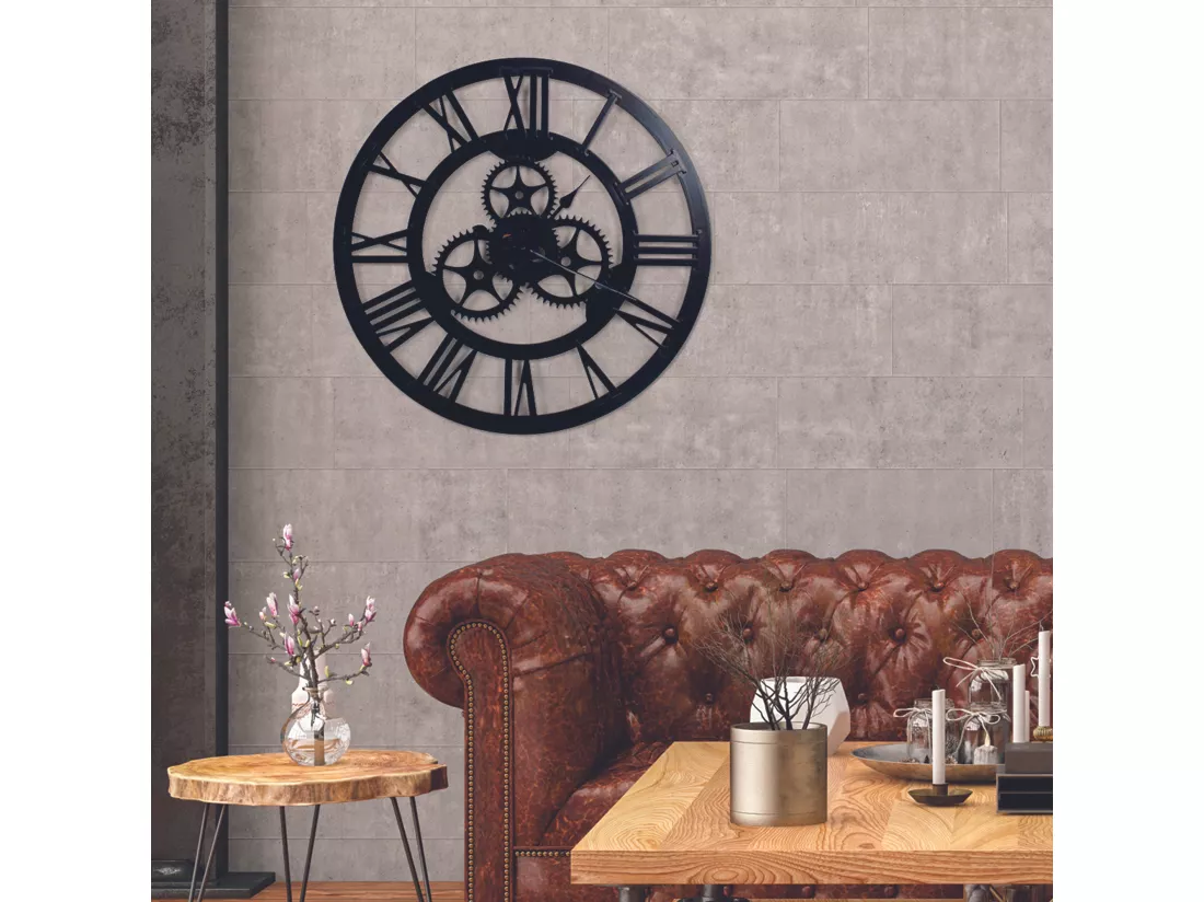 Horloge Engrenage 70cm