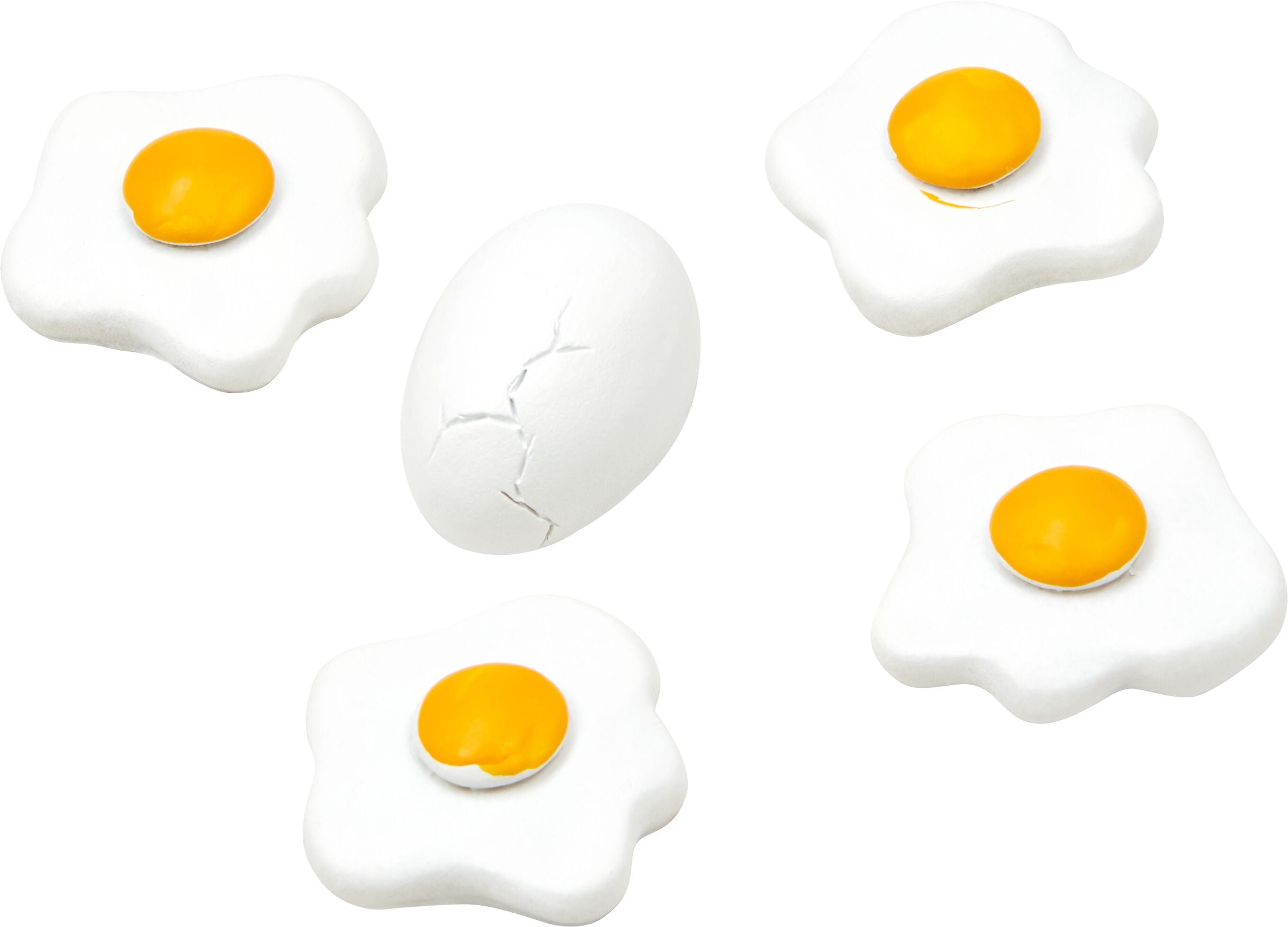 EGG Magnet - Gelb, Weiss / B: 2.5 cm x T: 2.5 cm x H: 8.0 cm