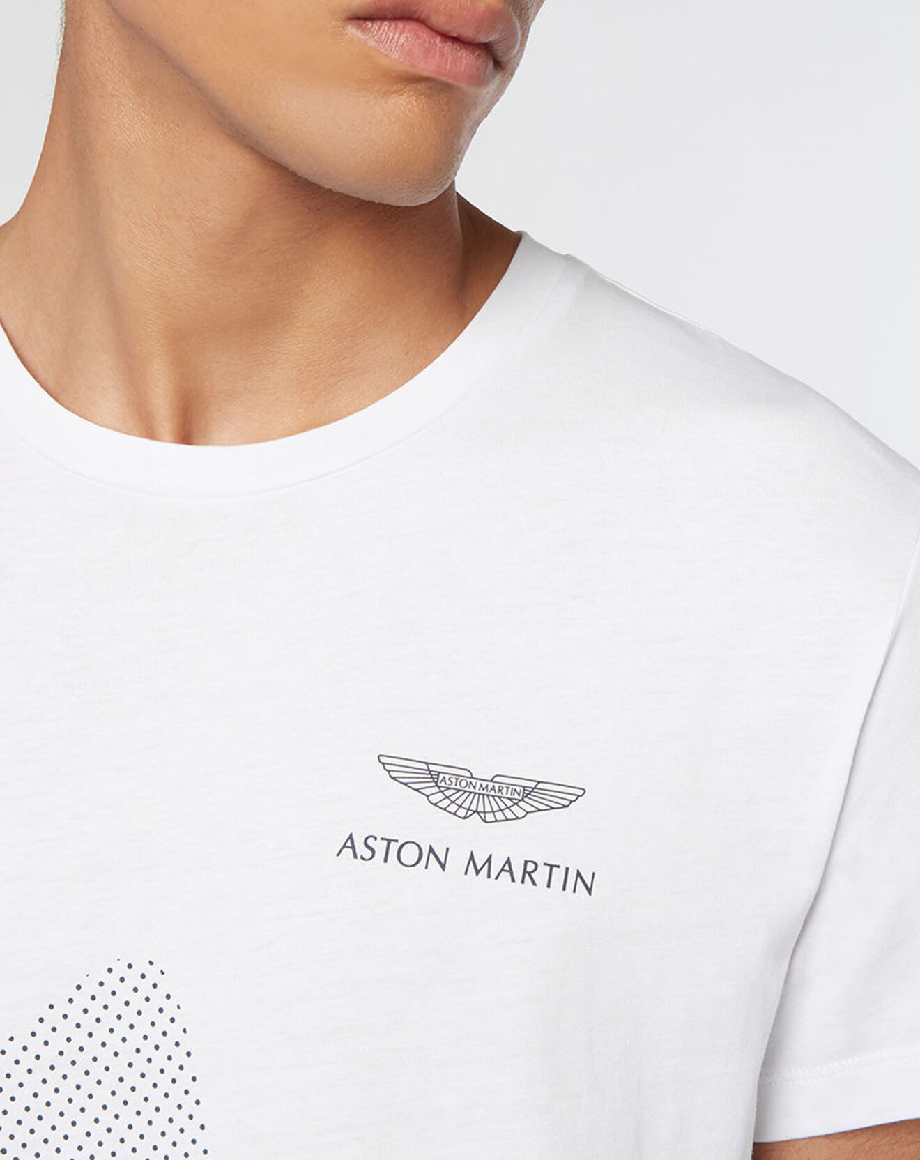 Hackett London T-Shirt Logo Aston Martin Racing blanc