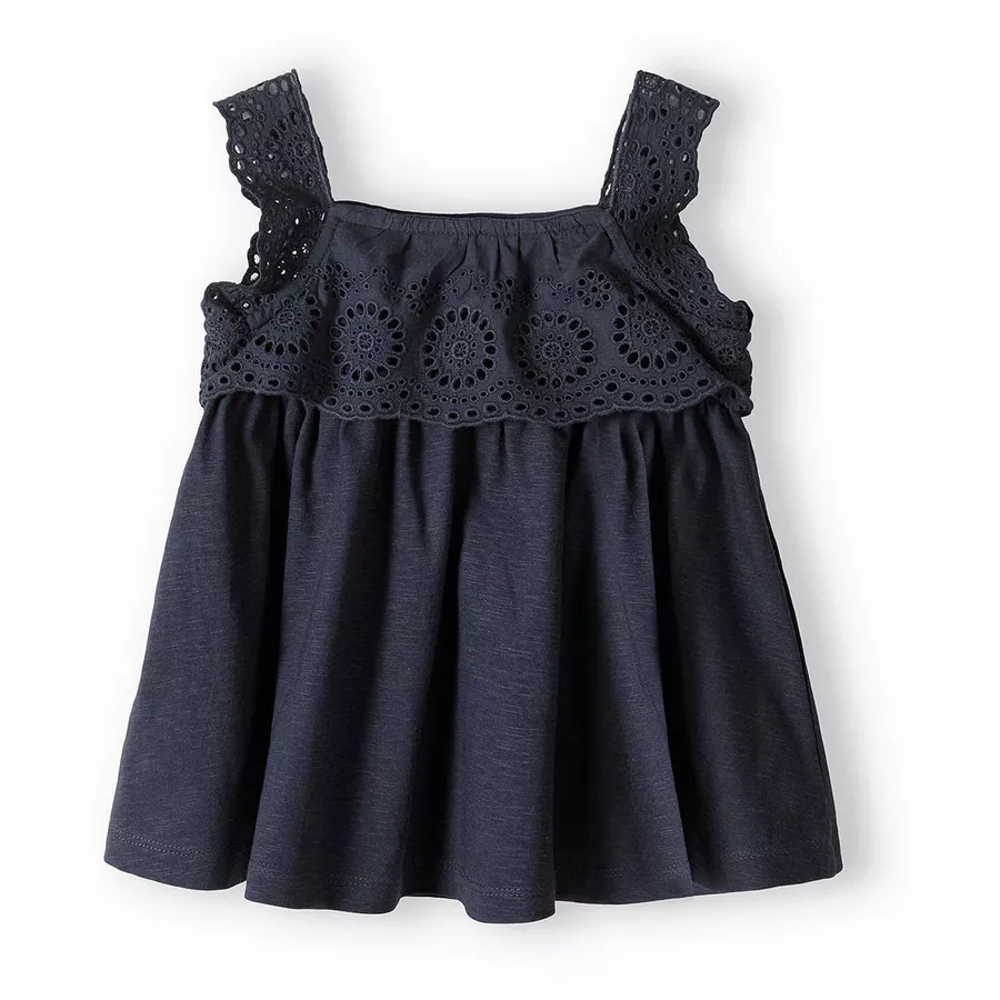 MINOTI Top und Leggings im Set DunkelgrauWeiß