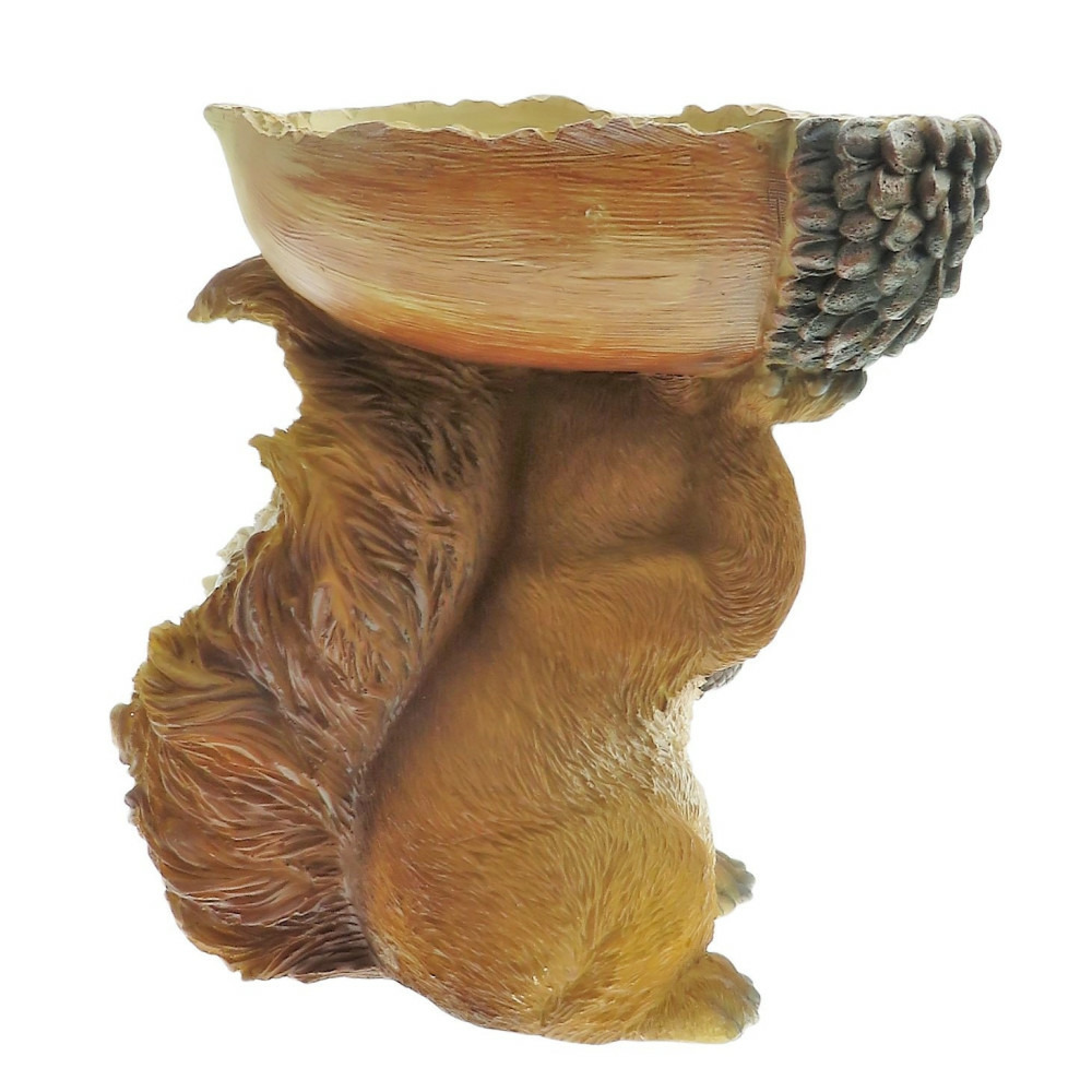 Mangeoire forme écureuil, hauteur 20 cm, oiseaux