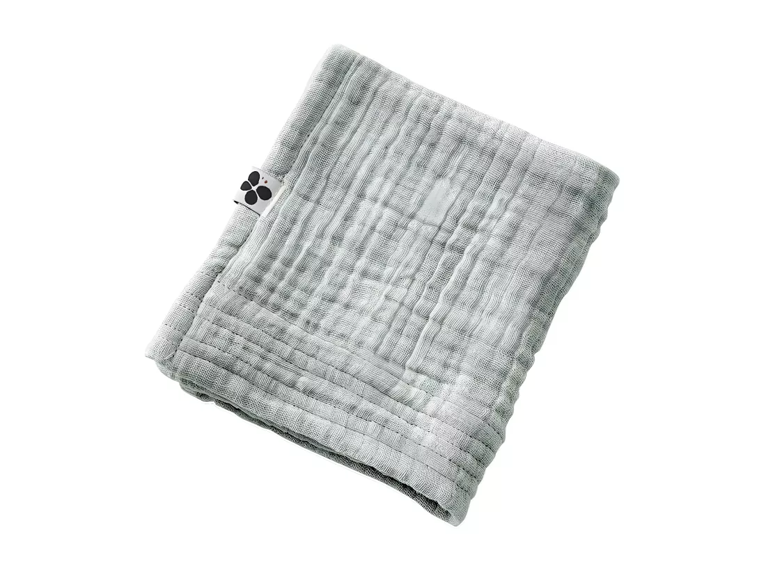 OUREA - Serviette Invité 30x50cm Gaze de Coton Eucalyptus