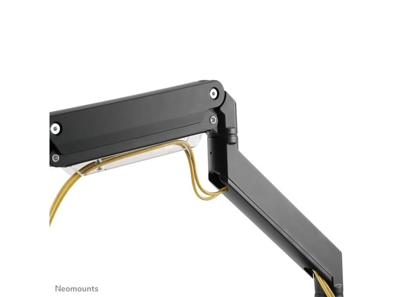 NEOMOUNTS Tischhalterung NM-D775DX3 bis 18 kg – Schwarz Neig-, Schwenk- und Drehbare Halterung für drei Flachbildschirme bis 27