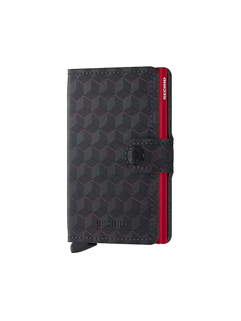 SECRID Geldbörse - Miniwallet Optical Mini Black Red schwarz