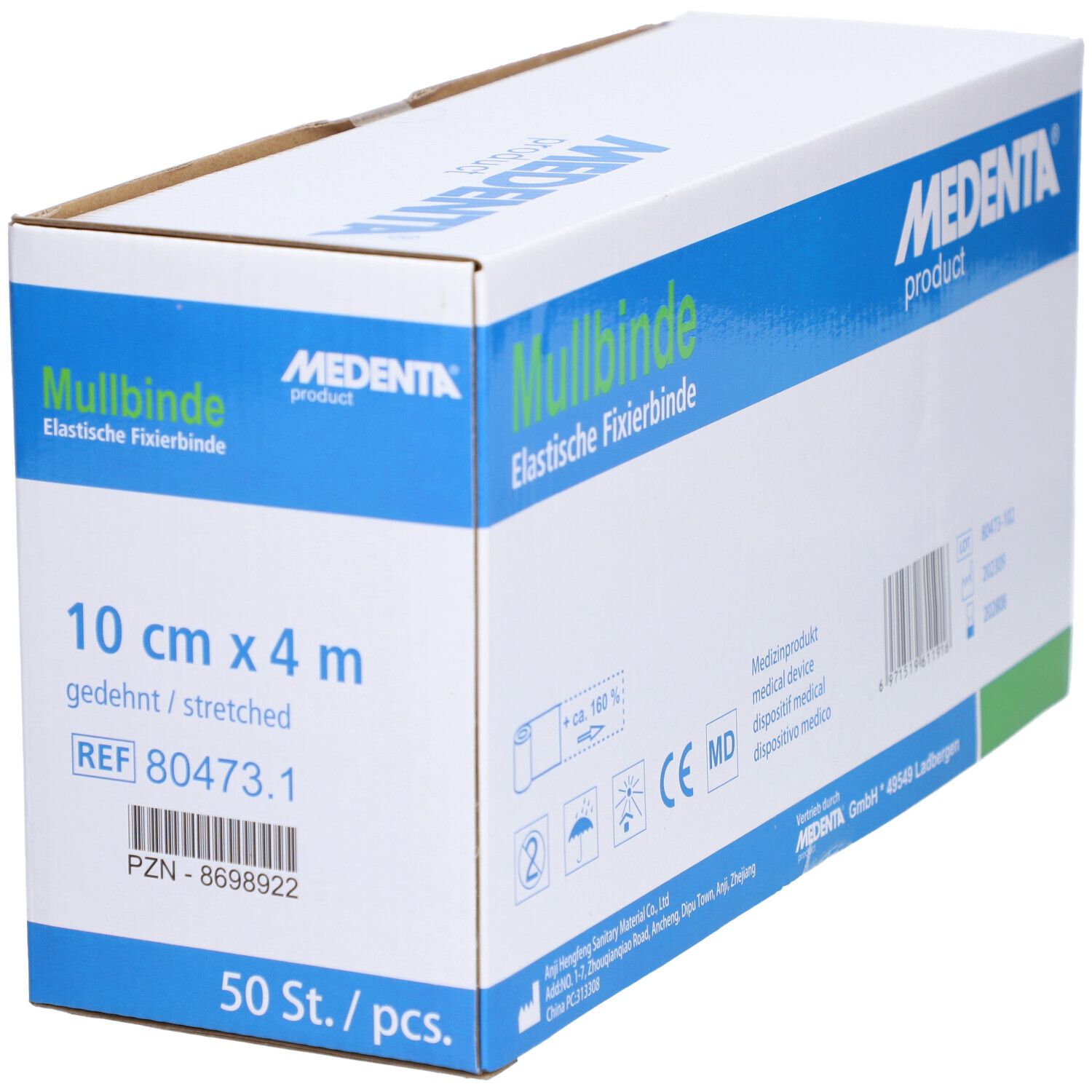 Mullbinden elastisch 10 cm x 4 m