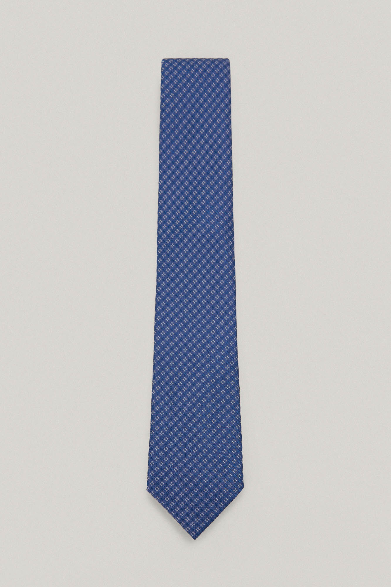Desenho de gravata de seda - Azul