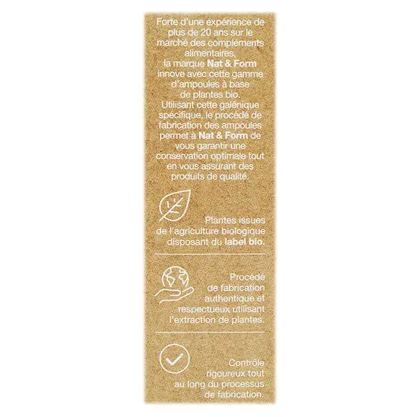 Nat & Form Ampoules Détox Bio 20 ampoules