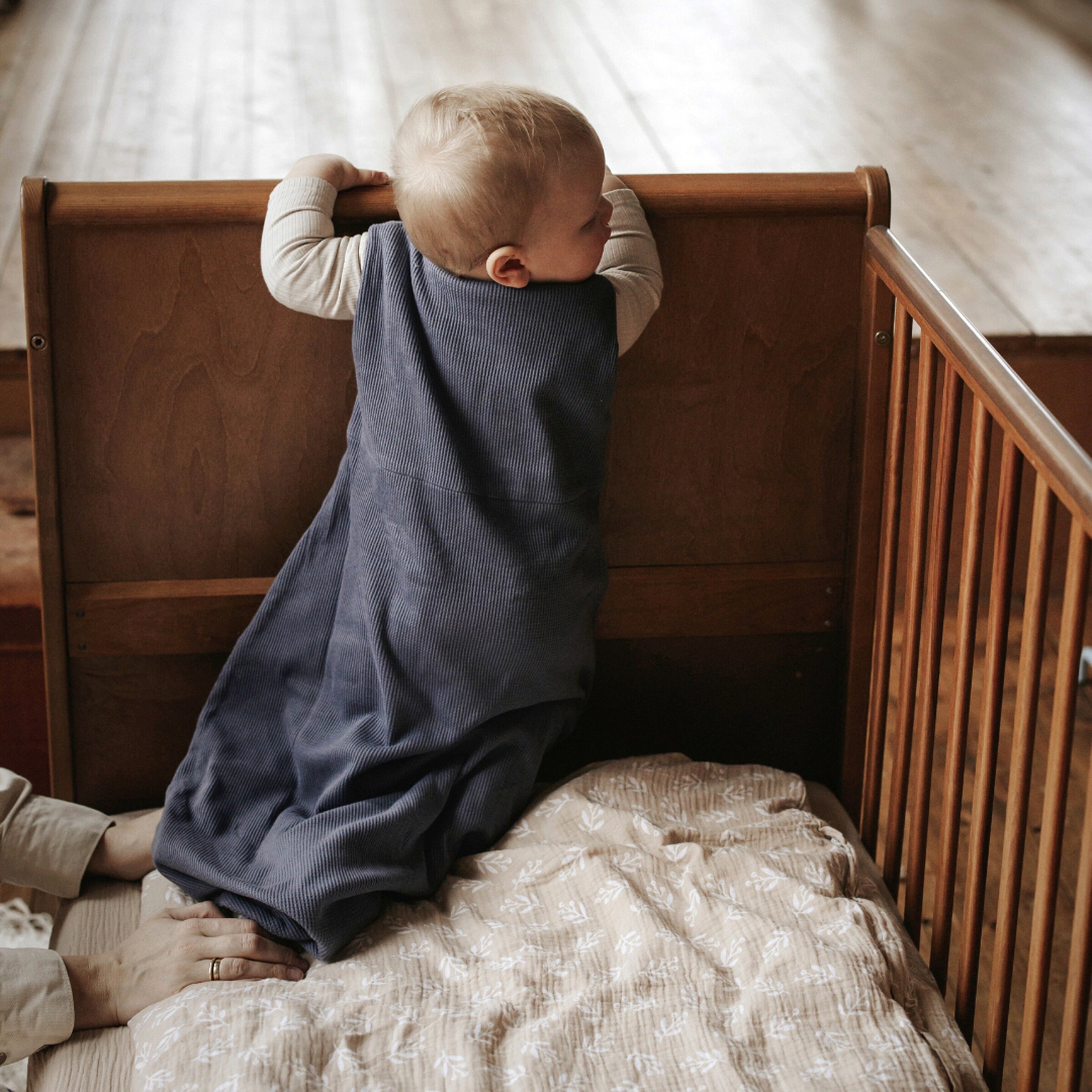 emma & noah Ganzjahres-Schlafsack Essential 1.0 TOG blau