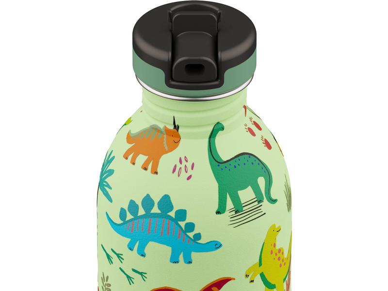 24Bottles Trinkflasche Urban mit Sportdeckel 250 ml, Jurass Trinkflasche aus rostfreiem Edelstahl
