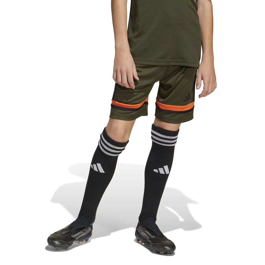 adidas Short Squadra 25 - Vert/Noir/Orange Enfant