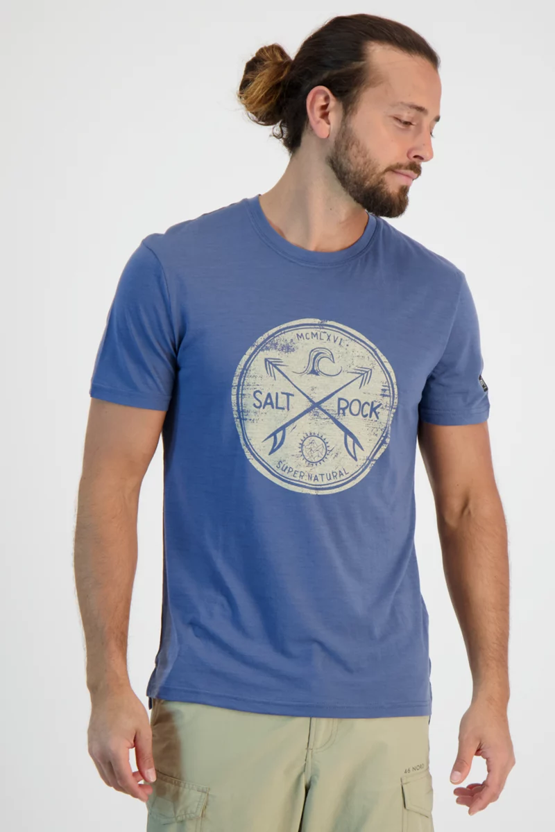 super.natural Salt & Rock Merino Herren T-Shirt