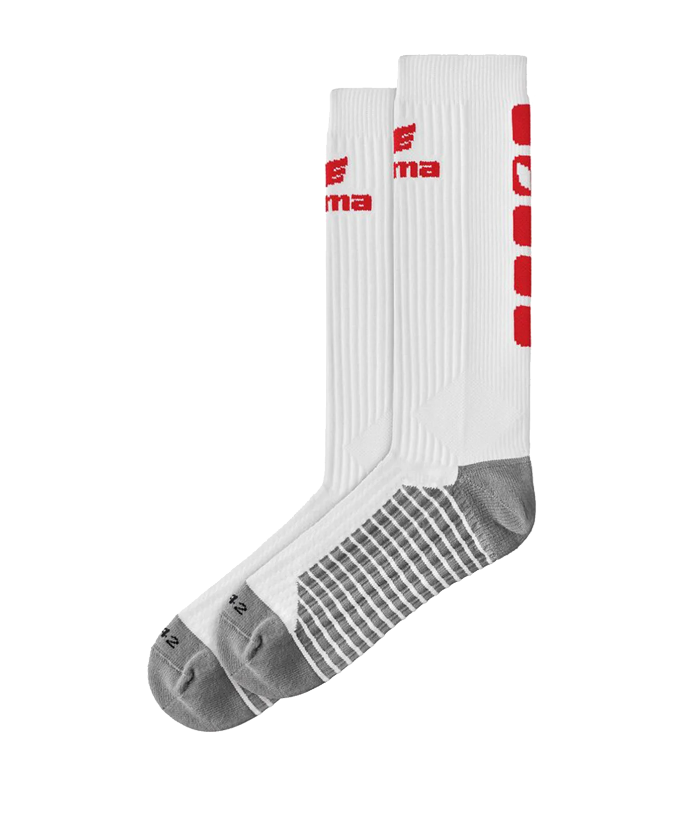 Erima CLASSIC 5-C Socken lang Weiss Rot