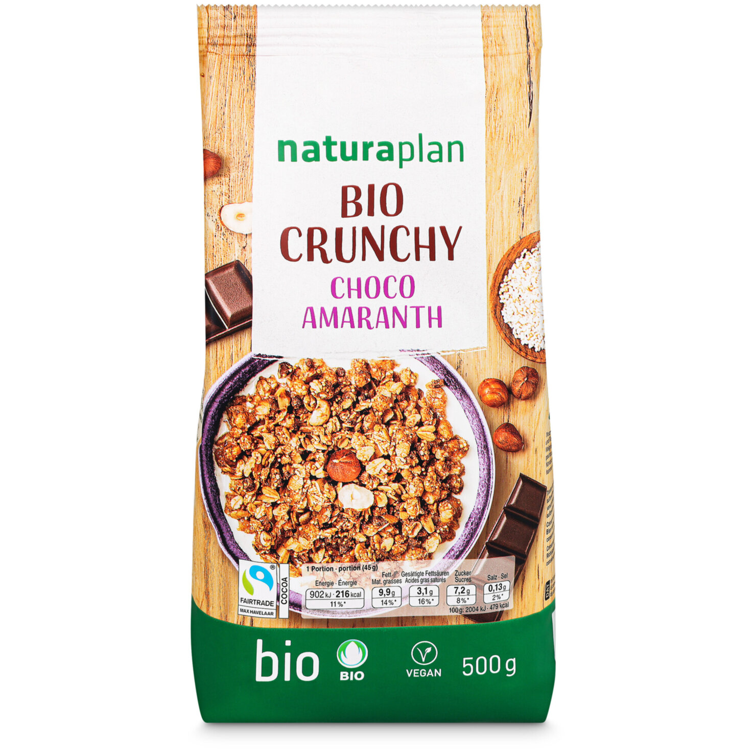 Naturaplan Bio Crunchy Choco Amaranth FSI 500G