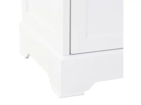 Vaisselier avec 4 portes MDF et Bois de pin 80x40x180 cm