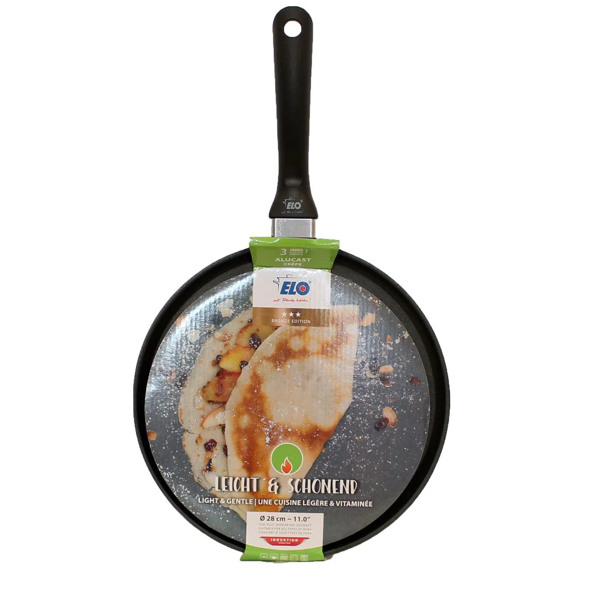 Crêpière 28 cm en fonte d'aluminium Alucast Elo